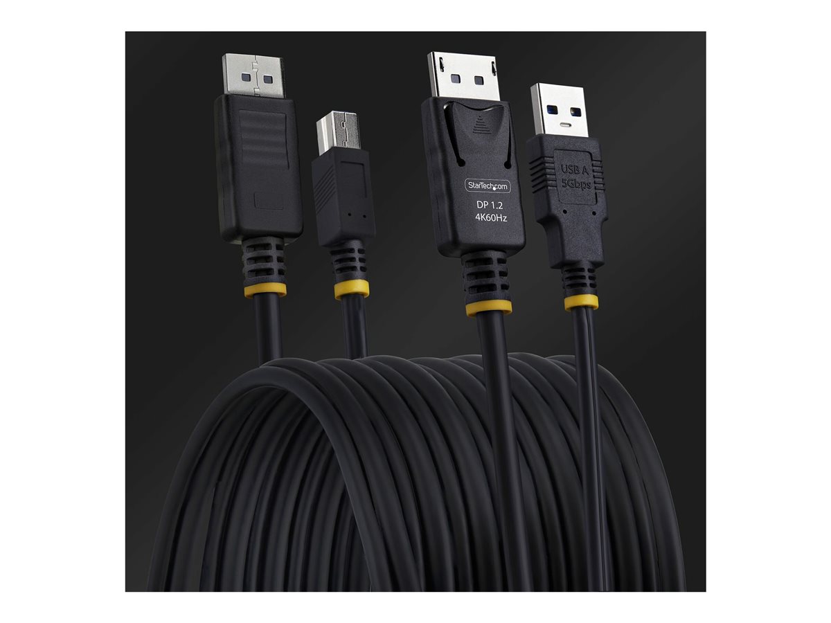 StarTech.com 10ft (3m) DisplayPort and USB 5Gbps KVM Cable - kabel klávesnice / videa / myši (KVM) - 3 m – foto 5