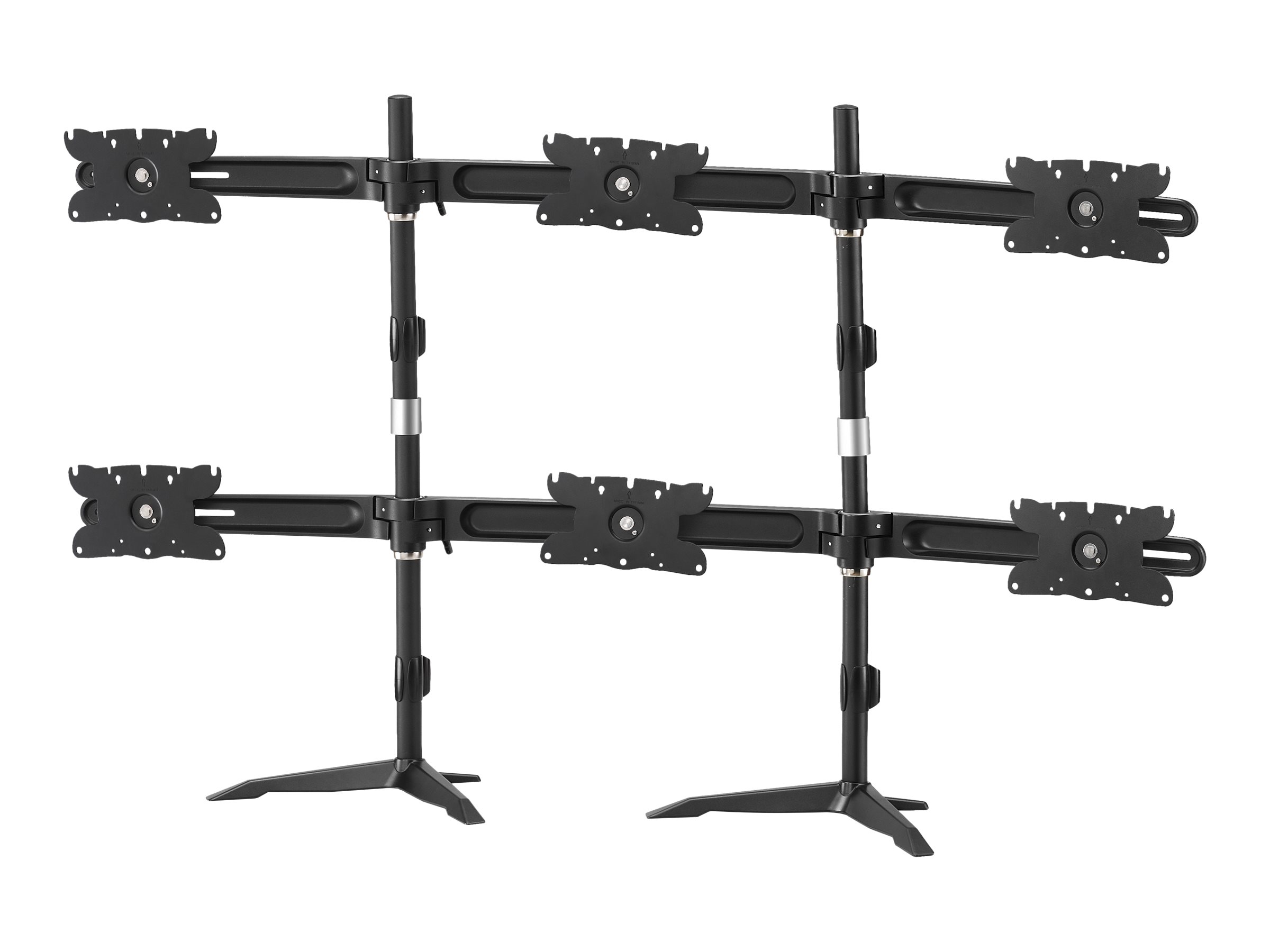 HEAVY DUTY 6 MONITOR DESK STANDSTND