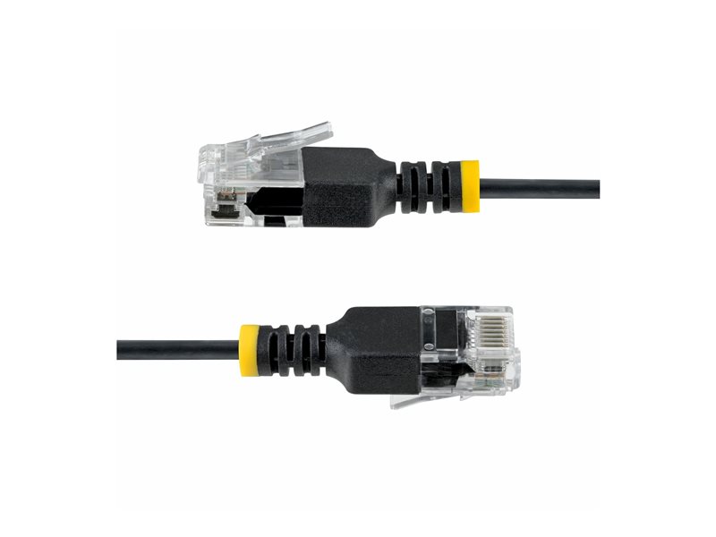 ULTRA SLIM CAT6A CABLE BLACK SLIM SNAGLESS RJ45 UTP PATCH CAB – StarTech.com