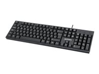 Manhattan - keyboard full size - QWERTY - UK - black Input Device