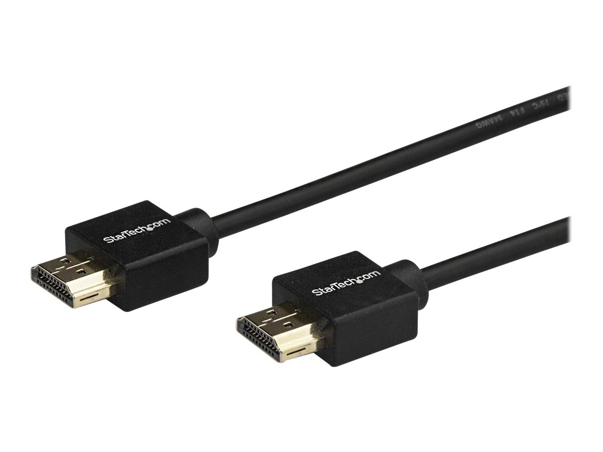 StarTech.com 6ft (2m) HDMI 2.0 Cable with Gripping Connectors, 4K 60Hz  Premium Certified High Speed HDMI Cable with Ethernet, HDR10, 18Gbps, HDMI