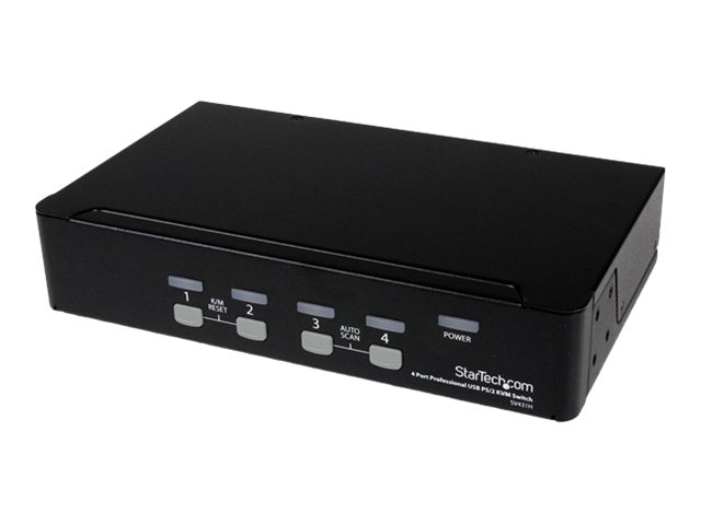 StarTech.com 4 Port Professional USB PS/2 KVM Switch