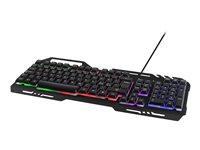 DELTACO GAMING GAM-042 Tastatur Membran RGB Kabling Nordisk