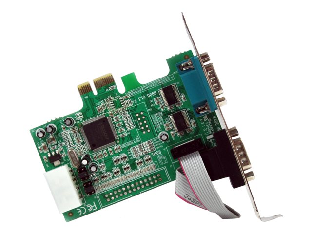 StarTech.com 2 Port Native PCI Express RS232 Serial Adapter Card with 16550 UART (PEX2S553) - Serial adapter - PCIe low profile - RS-232 x 2 - for P/N: BNDTB10GI, BNDTB210GSFP, BNDTB310GNDP, BNDTB410GSFP, BNDTB4M2E1, BNDTBUSB3142