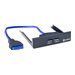 Syba USB 3.0 2-port 3.5 Front Panel with Built-in 20-pin Header Cable