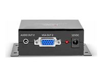 Récepteur VGA Cat.6 2 ports, 300m