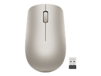 Lenovo 530 Wireless Mouse - Mouse - right and left-handed - optical - 3 buttons - wireless - 2.4 GHz - USB wireless receiver - almond