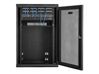 Startech 18U 19" Wall Mount Network Cabinet, 16" Deep Hinged Locking IT Network Switch Depth Enclosure, Assembled Vented Comp