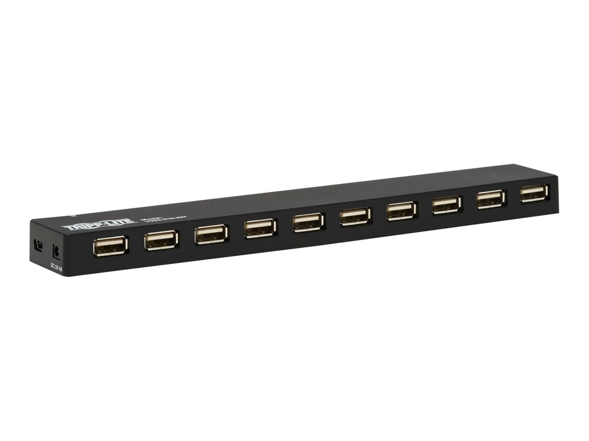 Eaton Tripp Lite series 10-Port USB Hub with Power Supply and International Plug Adapters