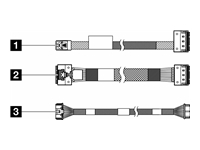 Lenovo - Kit de câbles de stockage - pour M.2 SATA/x4 Chassis NVMe