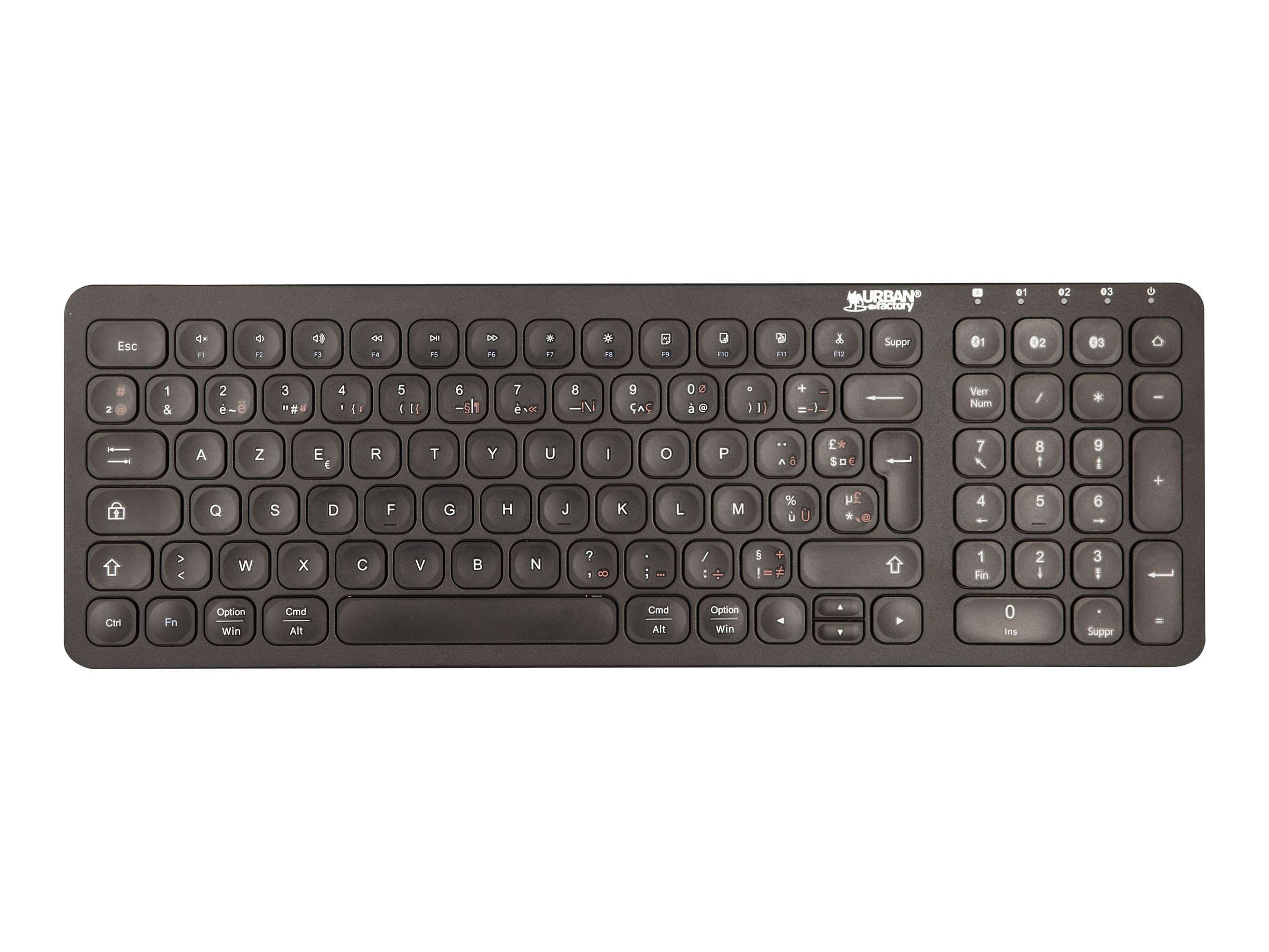 URABN FACTORY Clavier en ABS Noir