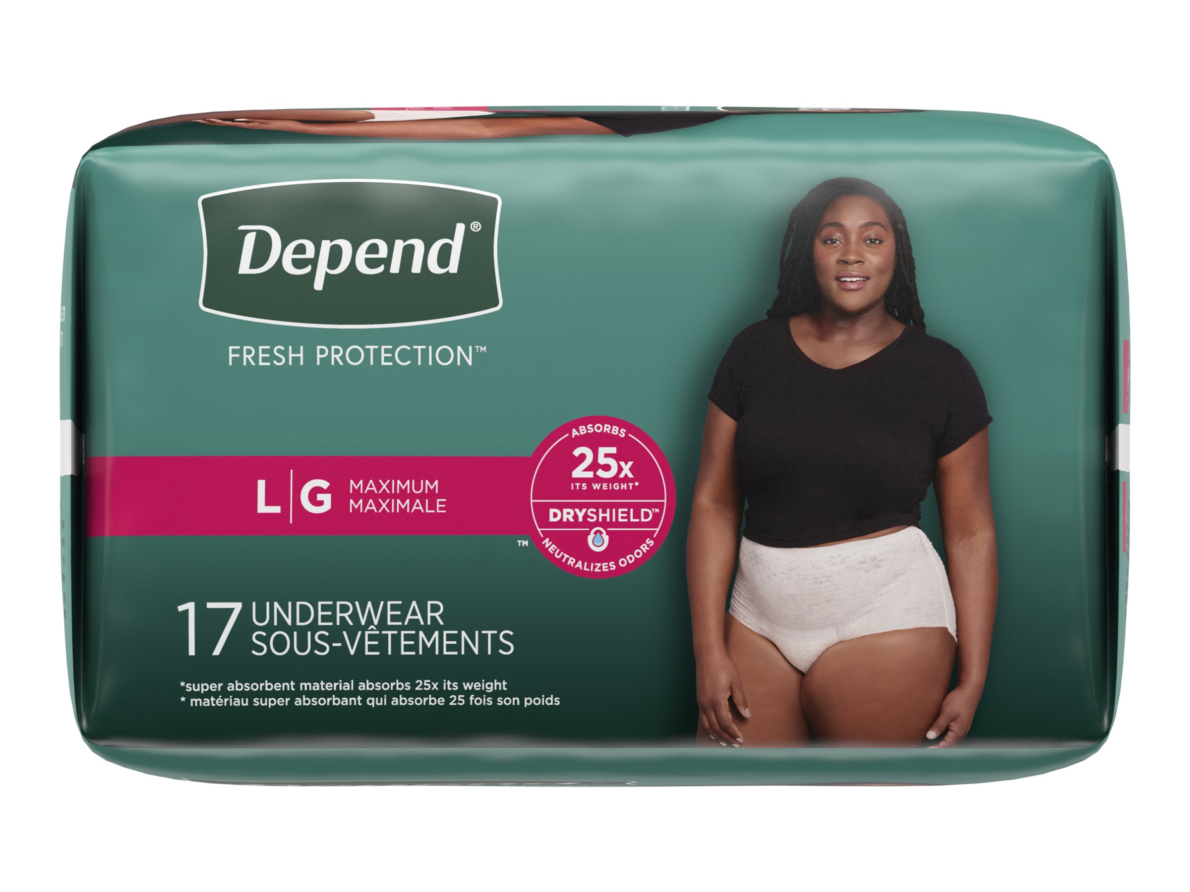  Depend Protection with Tabs, [Large], Maximum Absorbency,  16-Count Package : Health & Household