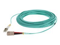 AddOn 50m LC to SC OM3 Aqua Patch Cable