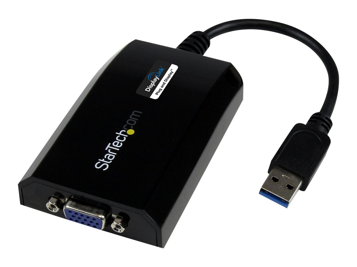 StarTech.com USB 3.0 to VGA Display Adapter 1920x1200 1080p, DisplayLink Certified, Video Converter w/ External Graphics Card