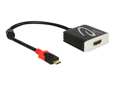 DELOCK USB Kabel C -> HDMI A St/Bu 4K 0.20m schwarz - 62730