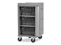 Bretford Cube Cart Slim Pro - Chariot (support uniquement) - pré-câblé - pour 36 ordinateurs portables /Chromebooks/tablettes 