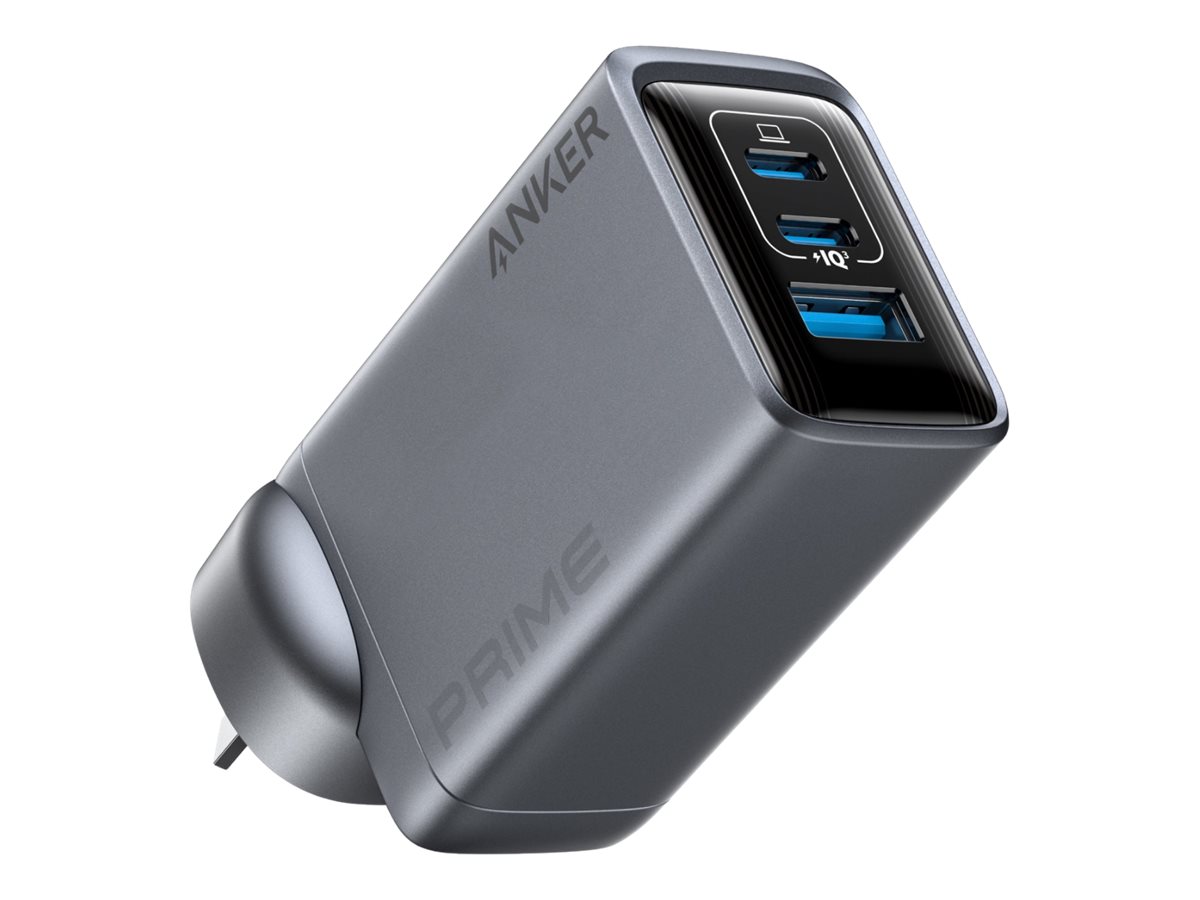Anker Prime power adapter, GaN, 2 x USB-C, USB, 100 Watt
