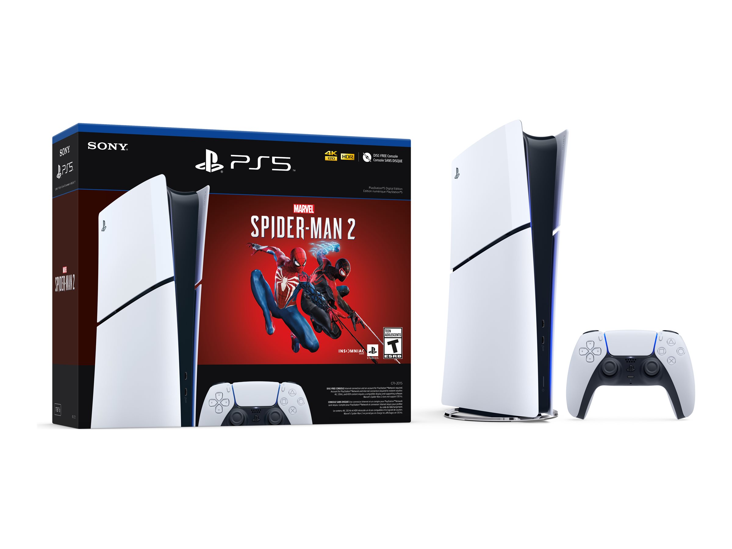 Sony PlayStation 5 Slim Digital Edition Marvel's Spider-Man 2 - 1000039789