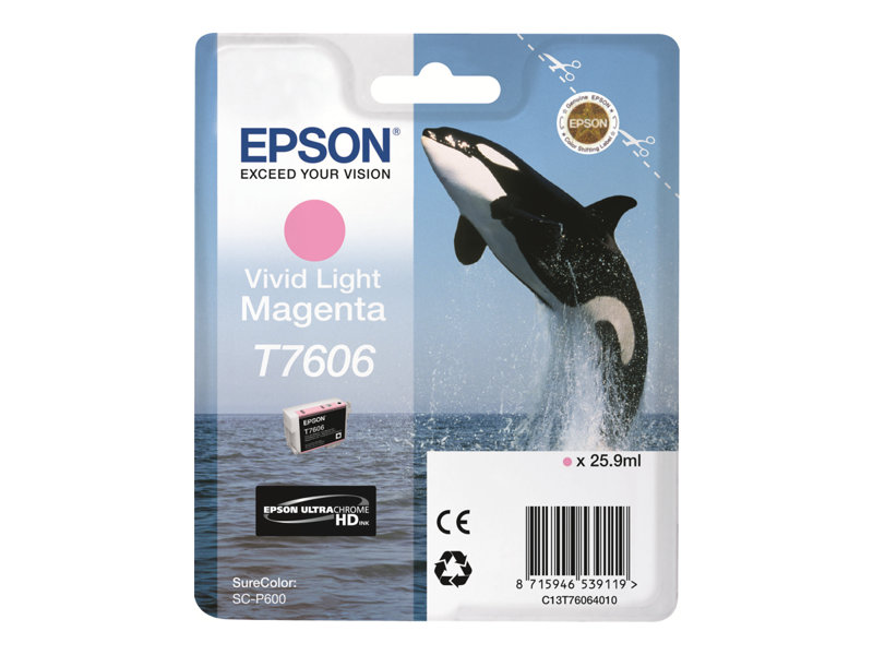 Epson T7606 - Magenta vif clair - original - cartouche d\'encre