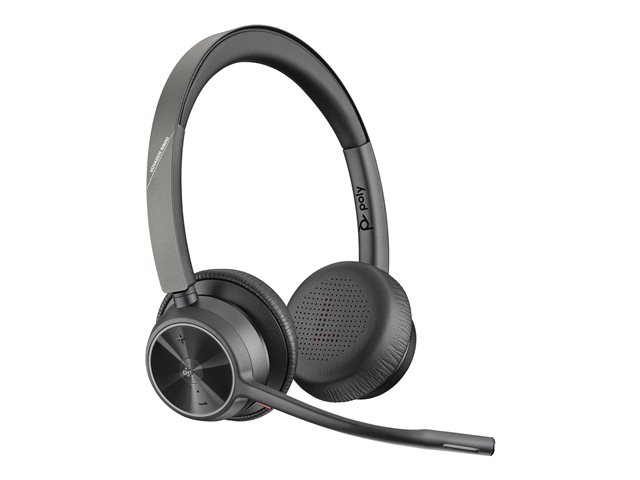 Poly Voyager 4300 UC Series 4320 - For Microsoft Teams - headset - on-ear - Bluetooth - wireless - USB-A - noise isolating - Certified for Microsoft Teams