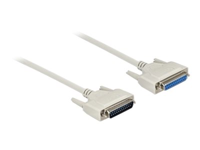 DELOCK Serielles Kabel D-Sub 25 Stecker zu Buchse 1 m