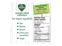Baby Gourmet Plus Baby Food - Gingery Pear Spinach & Whole Grains - 128 ml