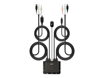 LINDY 2 Port HDMI 18G KVM Switch