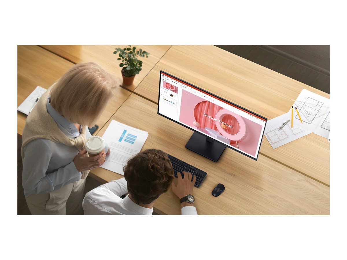 Samsung Essential S3 S24D300GAE S30GD Series LED monitor Full HD (1080p) Product shot Right-angle 79850