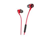 HyperX Cloud Earbuds II Kabling Øreproptelefoner Sort Rød