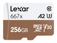 LEXAR HIGH PERF MICROSDXC,256GB,667X,U-I