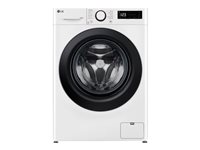 LG Serie R5 F4DR509SBW - Vaske-/ tørremaskine - bredde: 60 cm - dybde: 62 cm - højde: 85 cm - frontbetjening - 9 kg - 1400 rpm - hvid