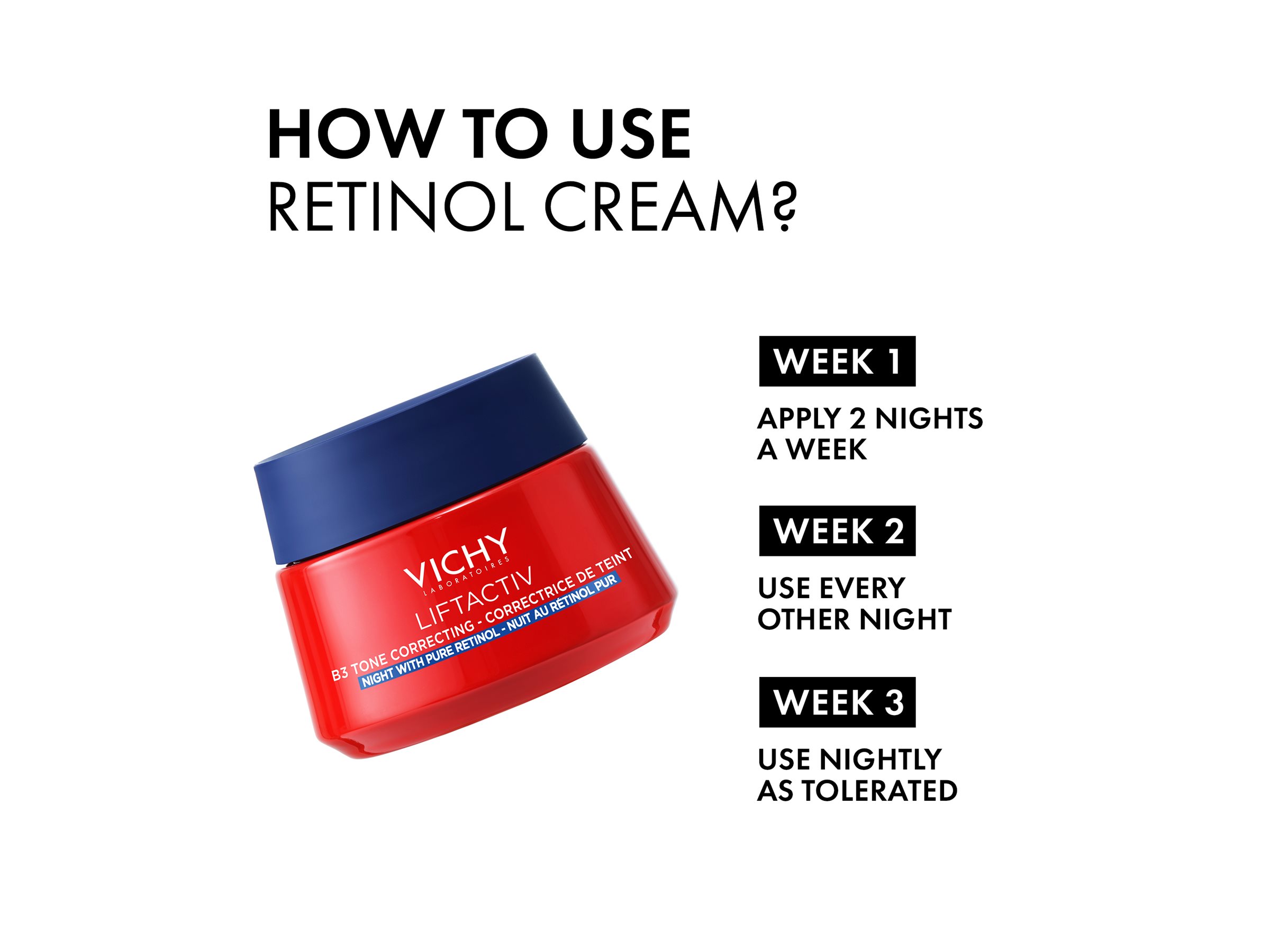 Vichy Liftactiv B3 Tone Correcting Night Cream - 50ml