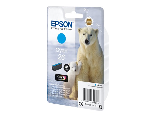 EPSON 1LB 26 cyan ink claria prem w/s