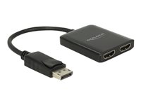 DeLock DisplayPort 1.4 Splitter 1 x DisplayPort to 2 x HDMI MST Video-/audiosplitter HDMI / DisplayPort