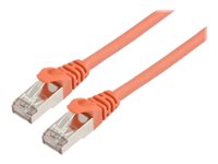Prokord CAT 6a Kabel med afskærmning med folie og kobberfletning (SFTP 7m Netværkskabel Orange 
