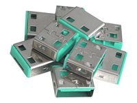 Lindy USB Port Blocker - USB port blocker - green (pack of 10)