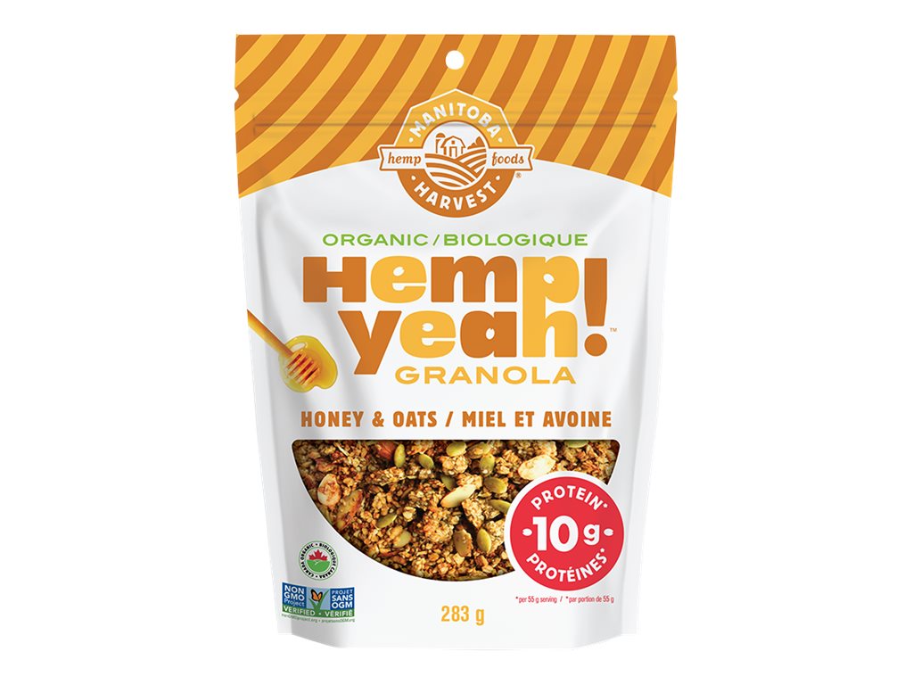 Manitoba Harvest Hemp Yeah Organic Granola - Honey & Oats - 283g