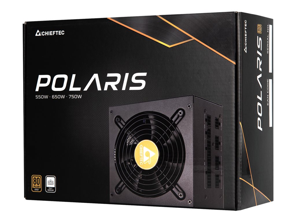 CHIEFTEC zdroj Polaris Series, PPS-750FC, 750W, ATX-12V V.2.4, PS2, 12cm fan, Active PFC, Modular, 8