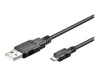 goobay USB 2.0 USB-kabel 30cm Sort