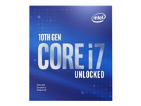 Intel Core i7 10700KF - 3.8 GHz - 8-core - 16 threads - 16 MB cache - LGA1200 Socket - Box