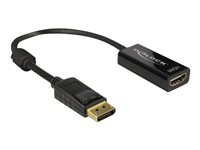 DeLOCK Videoadapter DisplayPort / HDMI 20cm Sort