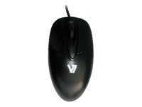 V7 M30P10-7E - mouse - USB - black, silver