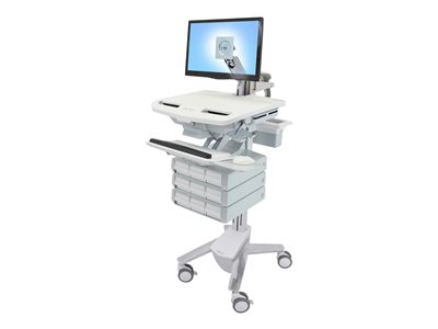 Ergotron StyleView Cart open architecture for LCD display / PC equipment medical 