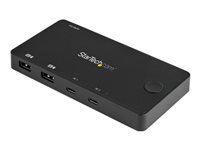StarTech.com Switch KVM USB-C 2 Ports - Mini-commutateur 4K 60Hz HDMI UHD - Câbles Typec C inclus - Auto-alimenté - iPad Pro