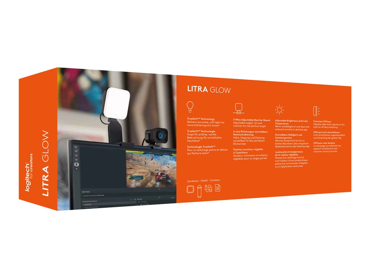 Logitech Litra Glow Premium Streaming Light with TrueSoft lamp head – foto 13