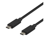 DELTACO USB 3.1 USB Type-C kabel 50cm Sort
