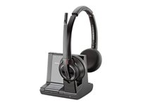 Poly Savi 8220 Series W8220/A - Headset - on-ear - DECT / Bluetooth - wireless - active noise cancelling