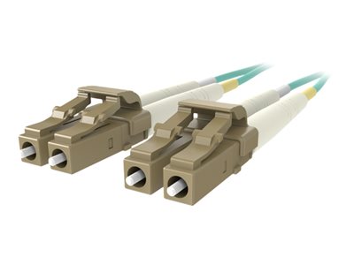Belkin 1M Fiber Optic Cable; 10GB Aqua Multimode LC/LC Duplex, 50/125 OM3