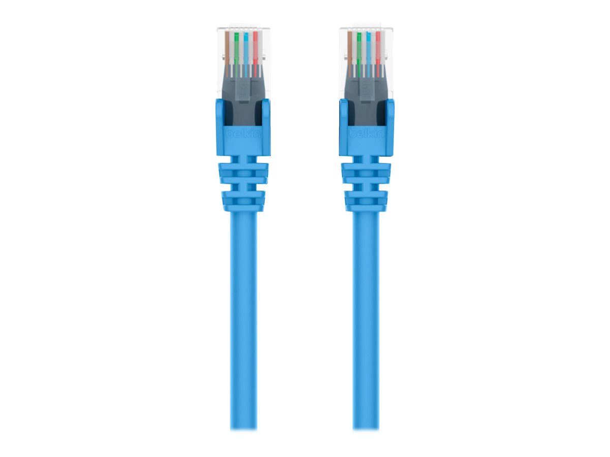 Belkin 50ft CAT5e Ethernet Patch Cable Snagless, RJ45, M/M, Blue