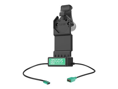 GDS POWER + USB-A DATA SNAP IN VEHICLE DOCK FOR OCTAGON BUTTON
